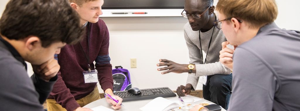 Collaborating with founders during a working session